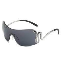 Trendy Punk Snake Frame Unisex Sunglasses Trendy Punk Snake Frame Unisex Sunglasses