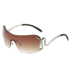 Trendy Punk Snake Frame Unisex Sunglasses Trendy Punk Snake Frame Unisex Sunglasses