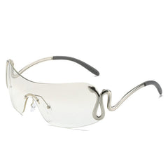 Trendy Punk Snake Frame Unisex Sunglasses Trendy Punk Snake Frame Unisex Sunglasses