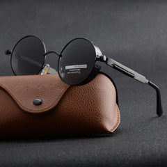 Round Steampunk Polarized Sunglasses Round Steampunk Polarized Sunglasses