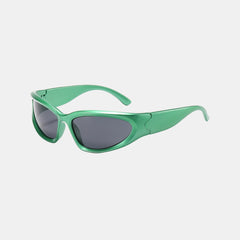 Silver with Black Sports Square Sunglasses - Abdosy Silver with Black Sports Square Sunglasses - Abdosy