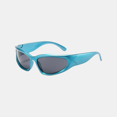 Silver with Black Sports Square Sunglasses - Abdosy Silver with Black Sports Square Sunglasses - Abdosy