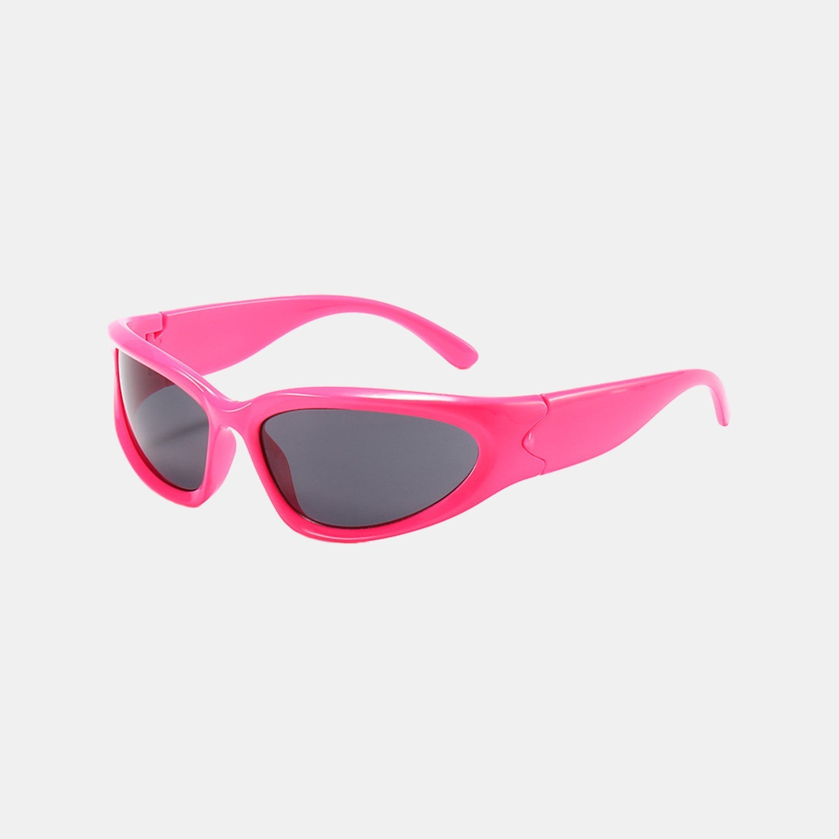Silver with Black Sports Square Sunglasses - Abdosy Silver with Black Sports Square Sunglasses - Abdosy