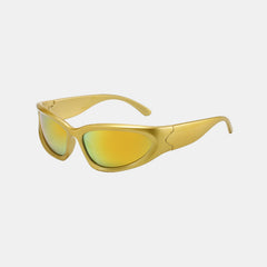 Silver with Black Sports Square Sunglasses - Abdosy