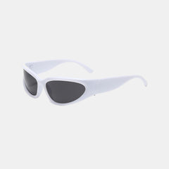 Silver with Black Sports Square Sunglasses - Abdosy Silver with Black Sports Square Sunglasses - Abdosy