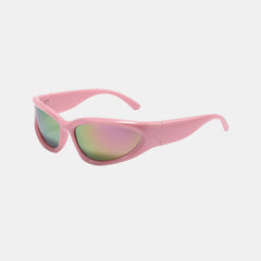Silver with Black Sports Square Sunglasses - Abdosy Silver with Black Sports Square Sunglasses - Abdosy