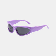 Silver with Black Sports Square Sunglasses - Abdosy