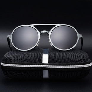 Abdosy Round Steampunk Polycarbonate Sunglasses