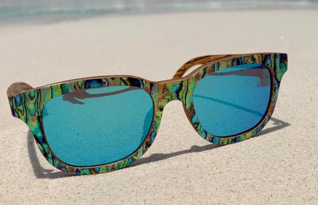 Abalone Seashell Sunglasses a Unique Design of Fashion Eyeglasses