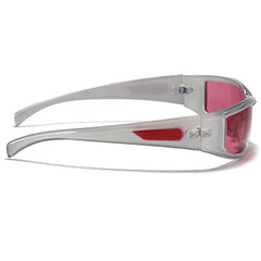 New Oval Frame Sunglasses for Fashion Y2K Retro Punk Pink Glasses