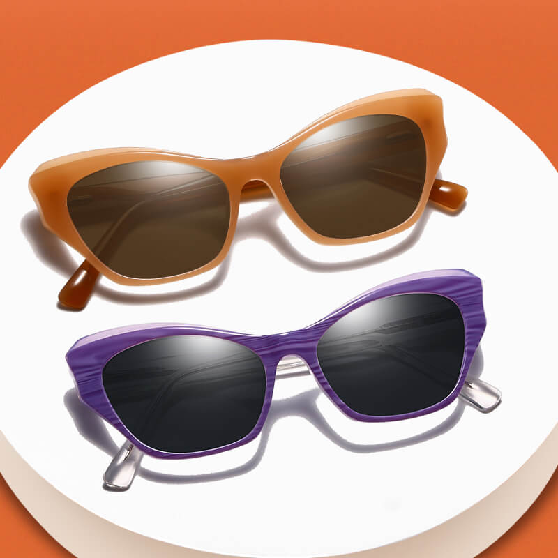 Women's Colored Cat Eye Sunglasses