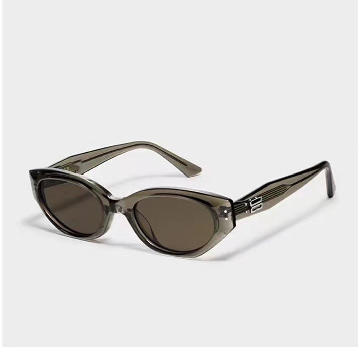 Retro Narrow Frame Cat Eye Small Frame Sunglasses