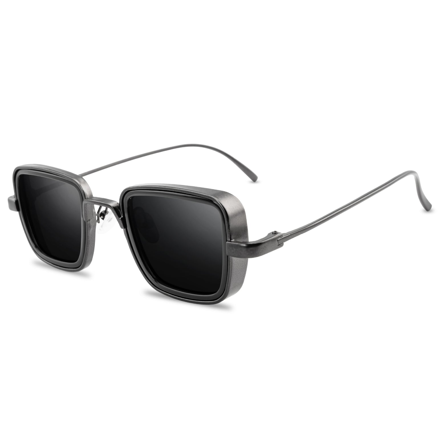 New Fashion Retro Creative Casual Men's Metal Square Frame Sunglasses For Outdoor Vacation