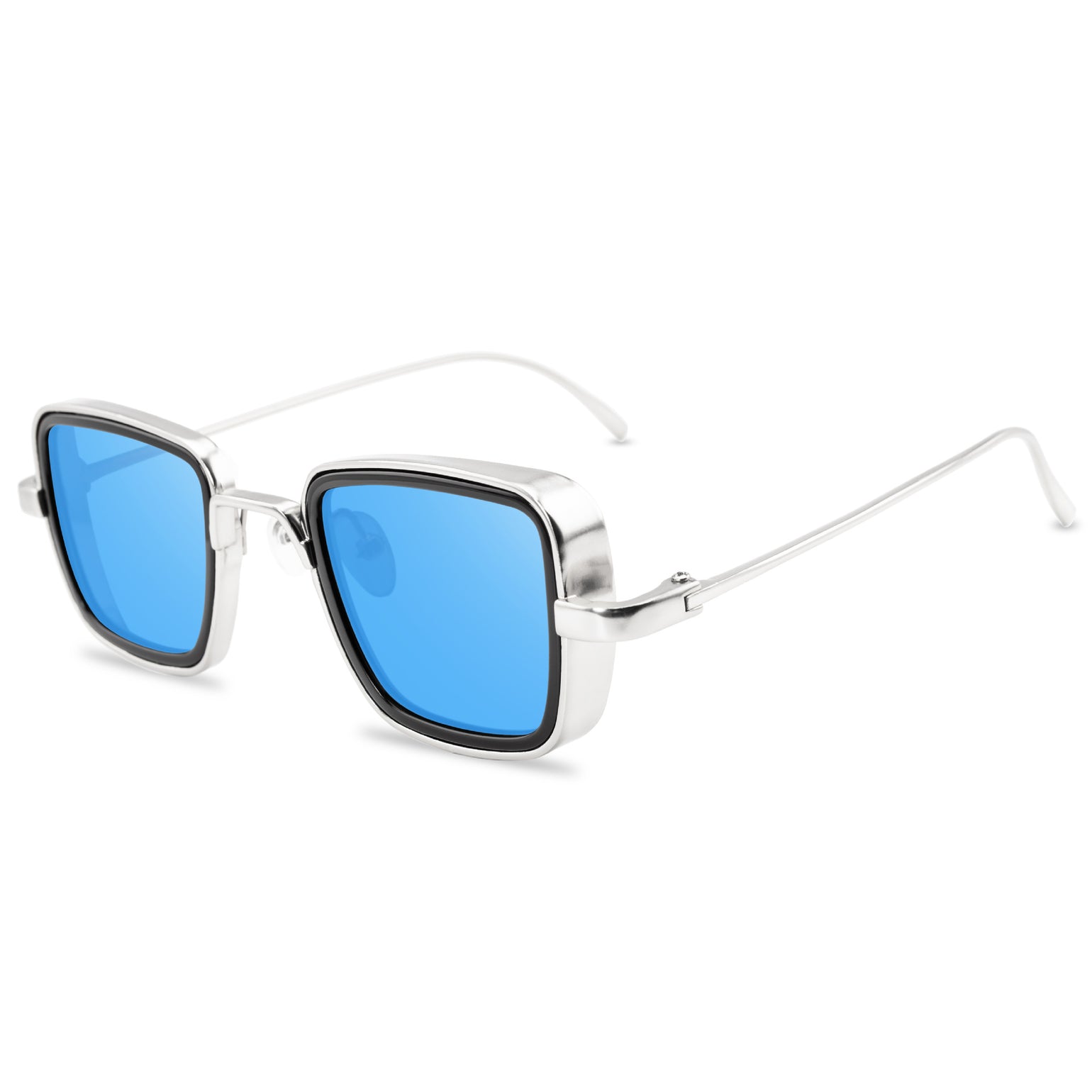 New Fashion Retro Creative Casual Men's Metal Square Frame Sunglasses For Outdoor Vacation