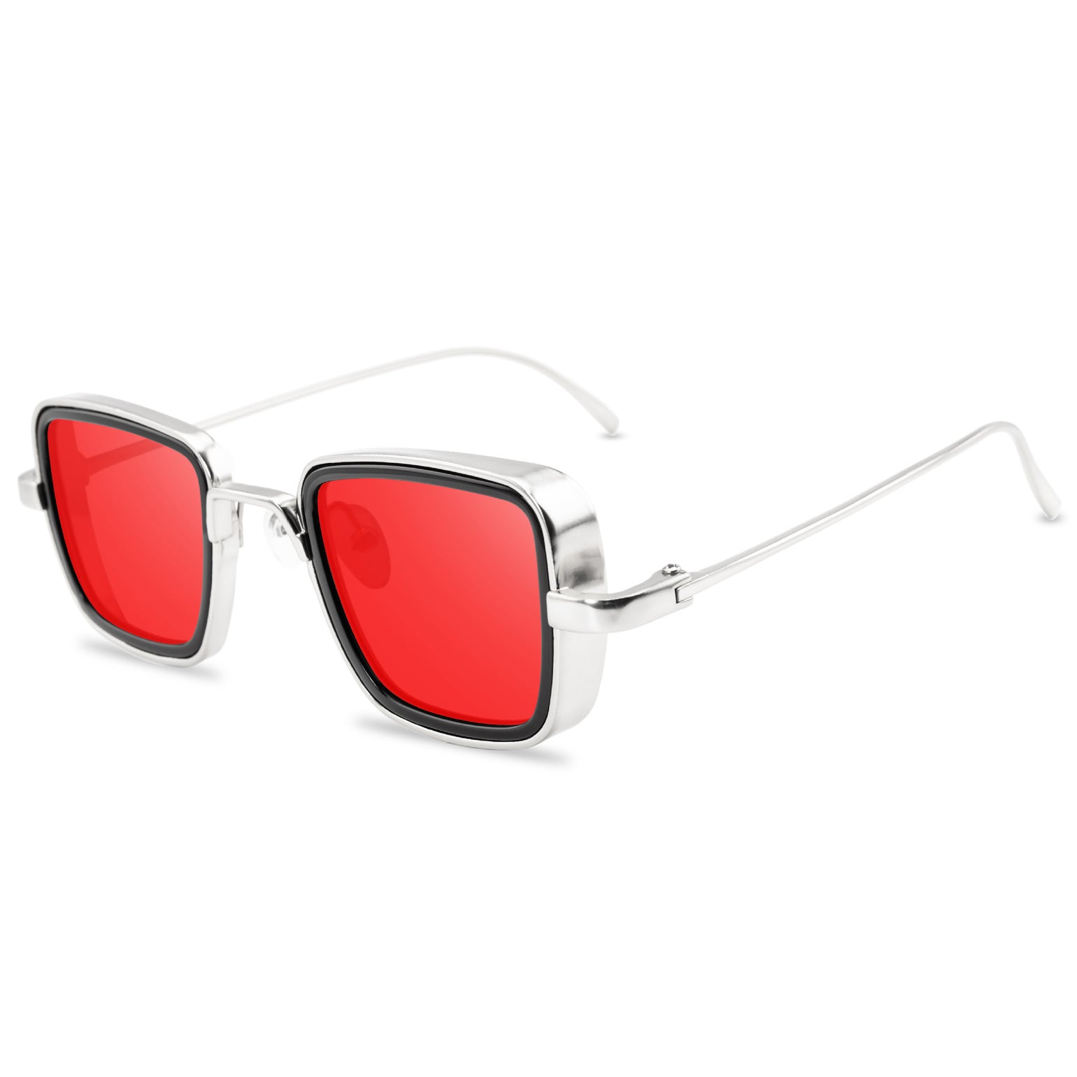 New Fashion Retro Creative Casual Men's Metal Square Frame Sunglasses For Outdoor Vacation