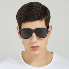 80S Polarized TR90 Polygon Sunglasses for Men - Abdosy