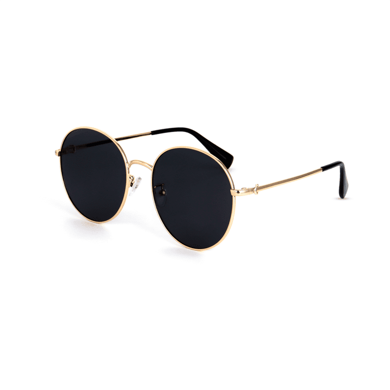 Black designer top aviator sunglasses