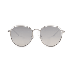 Women Grey Polygon Sunglasses