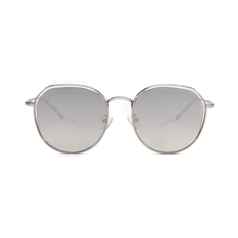 Women Grey Polygon Sunglasses