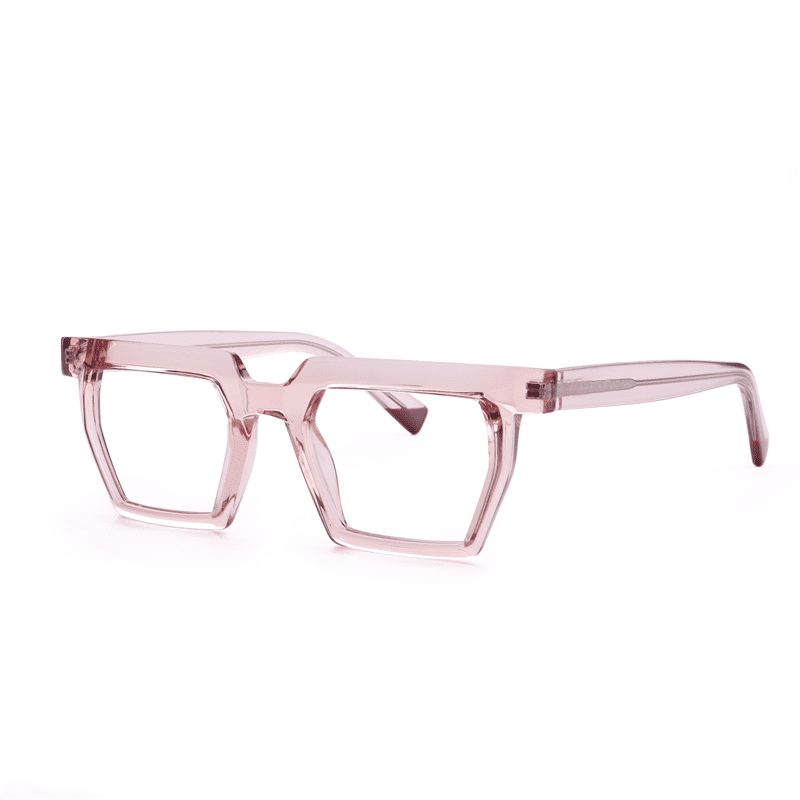Female Polygonal Frame Acetate Tortoiseshell Eyeglasses - Abdosy