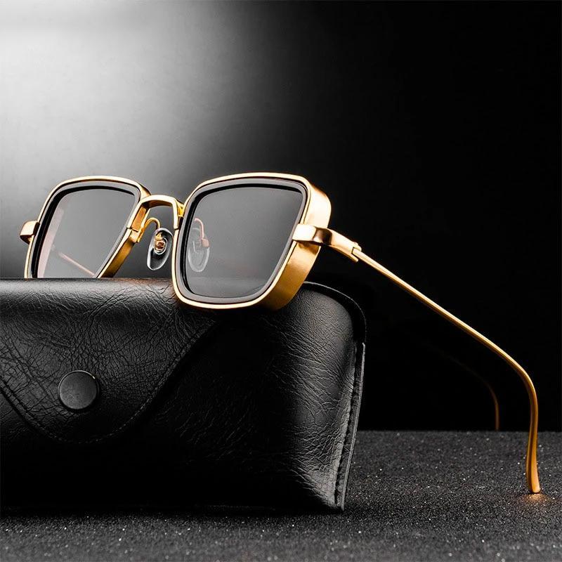 New Fashion Retro Creative Casual Men's Metal Square Frame Sunglasses For Outdoor Vacation