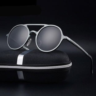 Abdosy Round Steampunk Polycarbonate Sunglasses